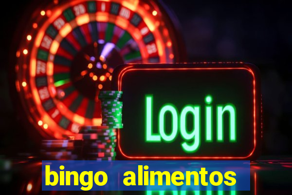 bingo alimentos para imprimir